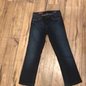 Red engine jeans